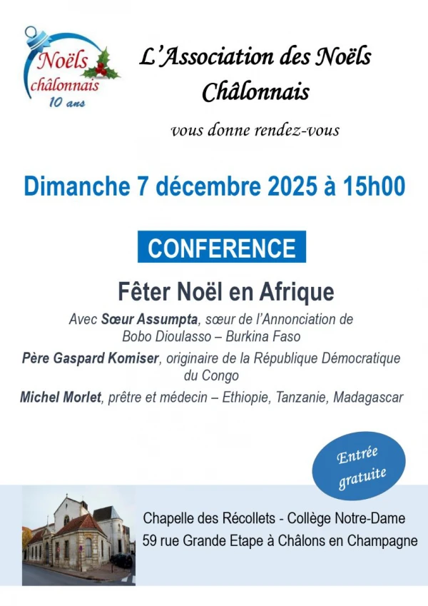 Conférence : Fêter Noël en Afrique