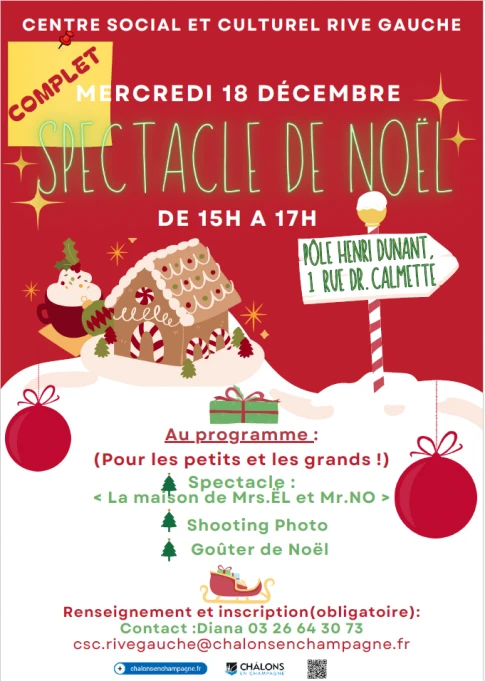 Le spectacle de Noël - CSC Rive Gauche